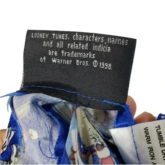 Looney Tunes Collection Blue Santa Taz Pattern Slip Dress Sz 3X - Picture 5 of 6